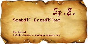 Szabó Erzsébet névjegykártya
